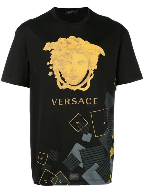 versace shirt rot schwarz weiß|versace t shirts men 's.